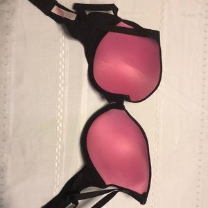 PINK wear everywhere push-up in black size 36D